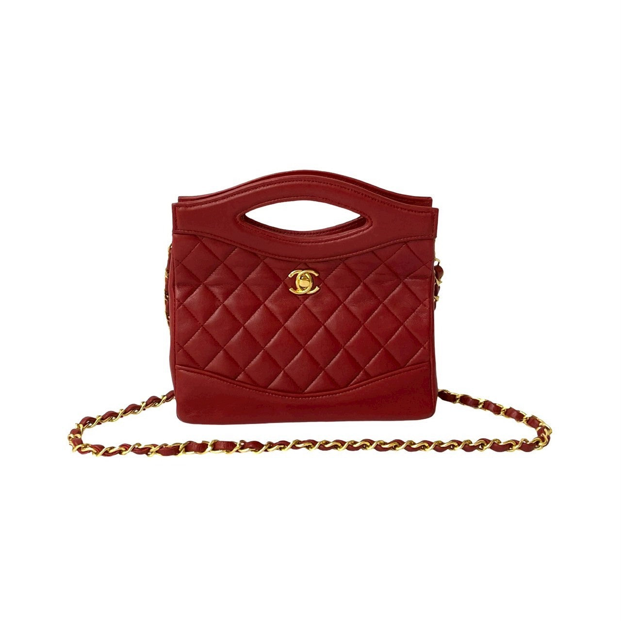 Chanel Matelassé Lambskin 2way Handbag