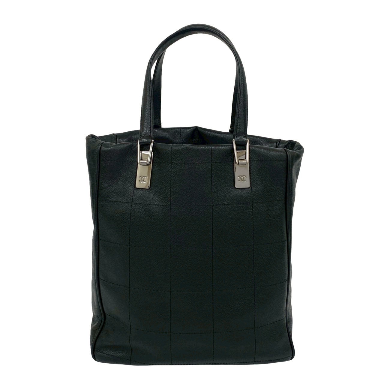 Chanel Choco Bar Caviar Leather Tote Bag