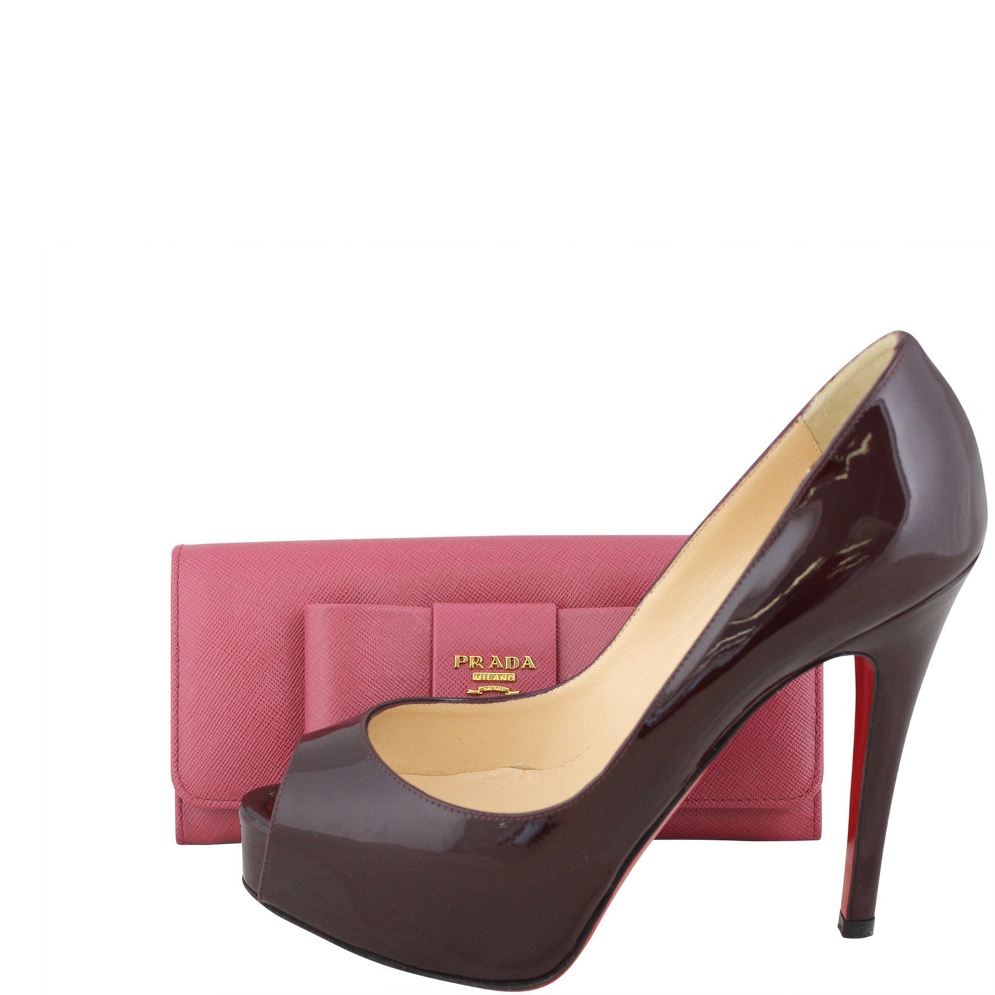 Prada Saffiano Continental Bow Wallet