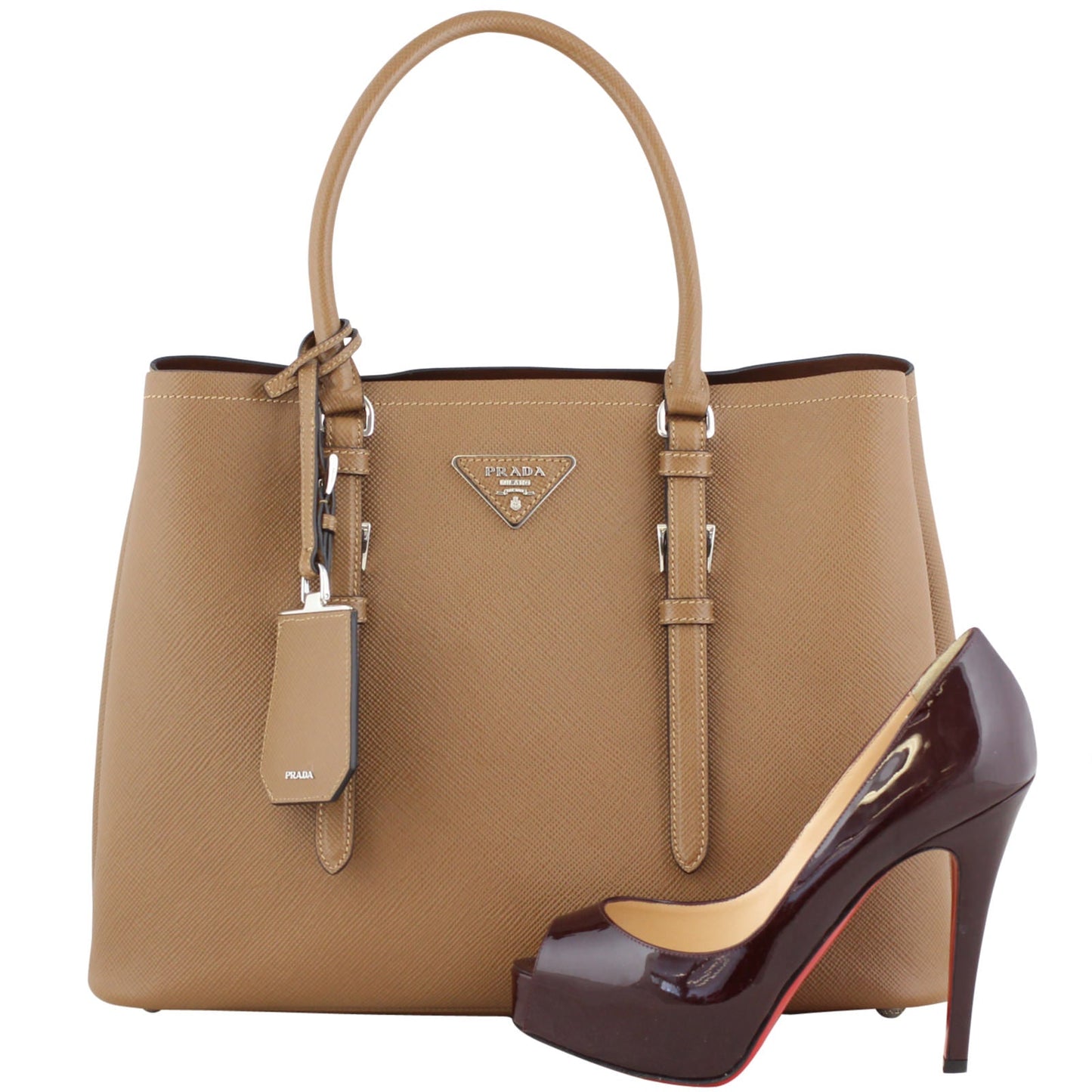 Prada Saffiano Cuir Double Bag