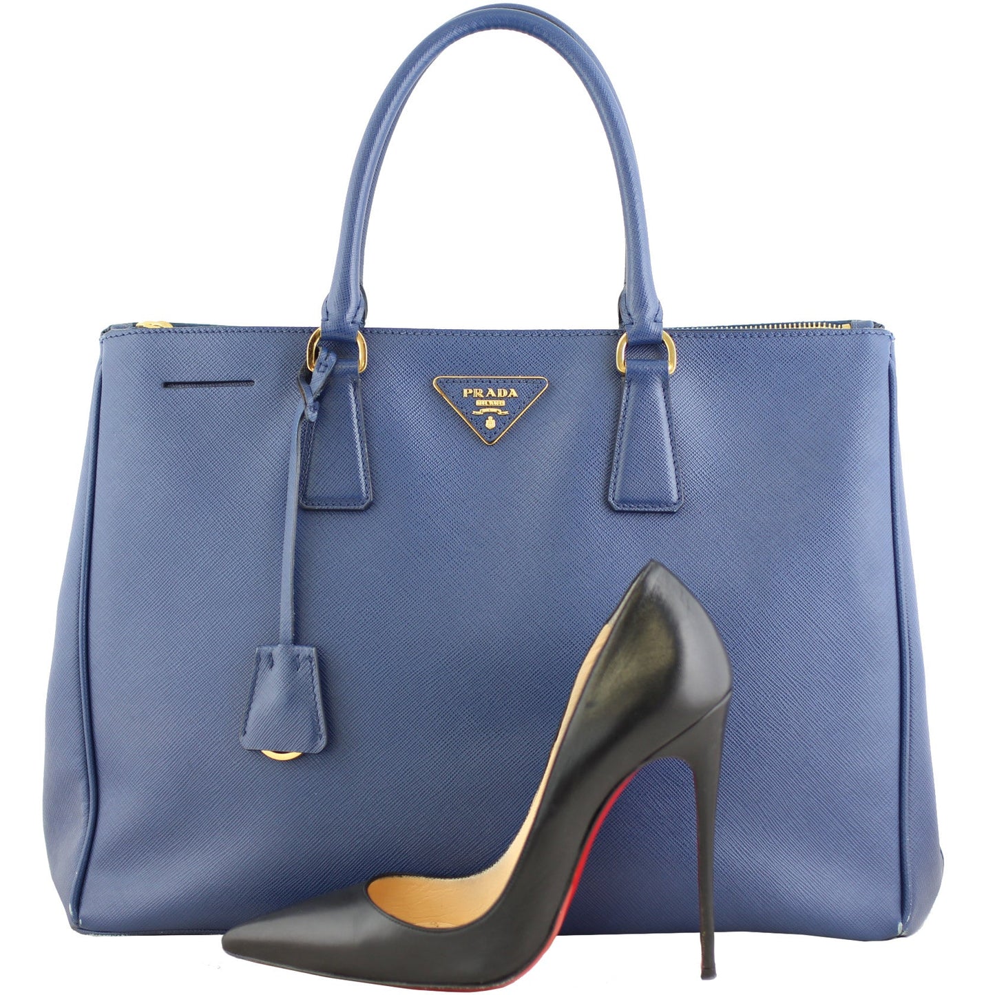 Prada Saffiano Lux Galleria Double Zip Tote Medium