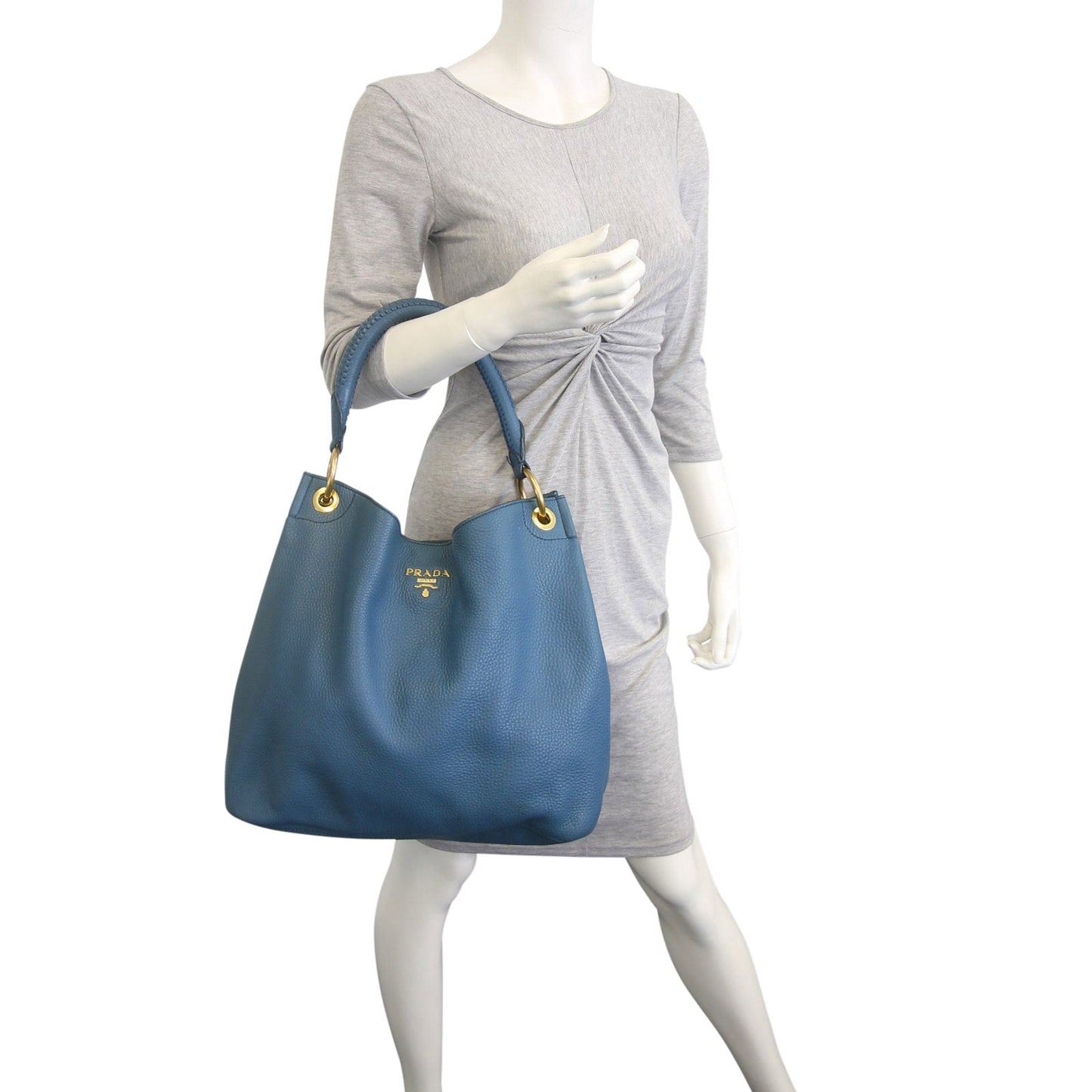 Prada Vitello Daino Sacca Hobo Bag