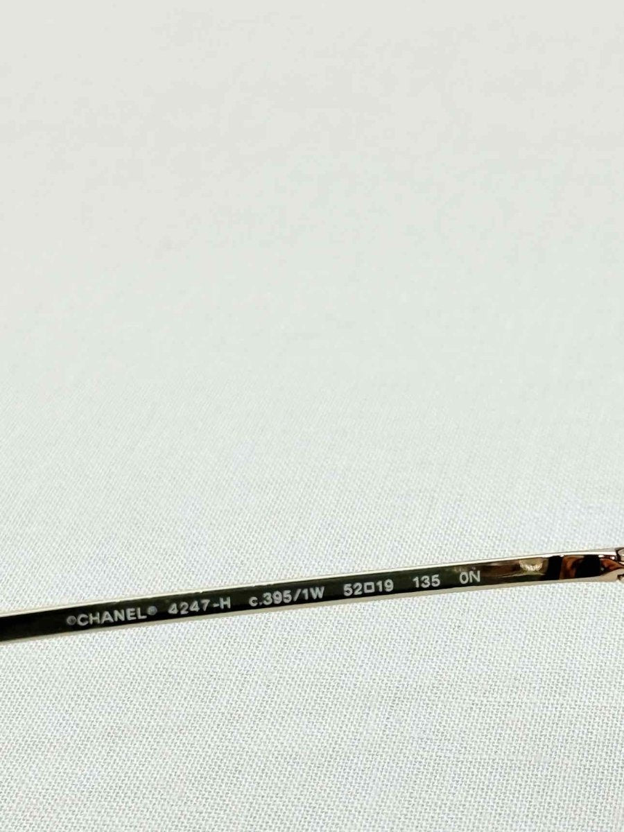 CHANEL Gold Tone Sunglasses