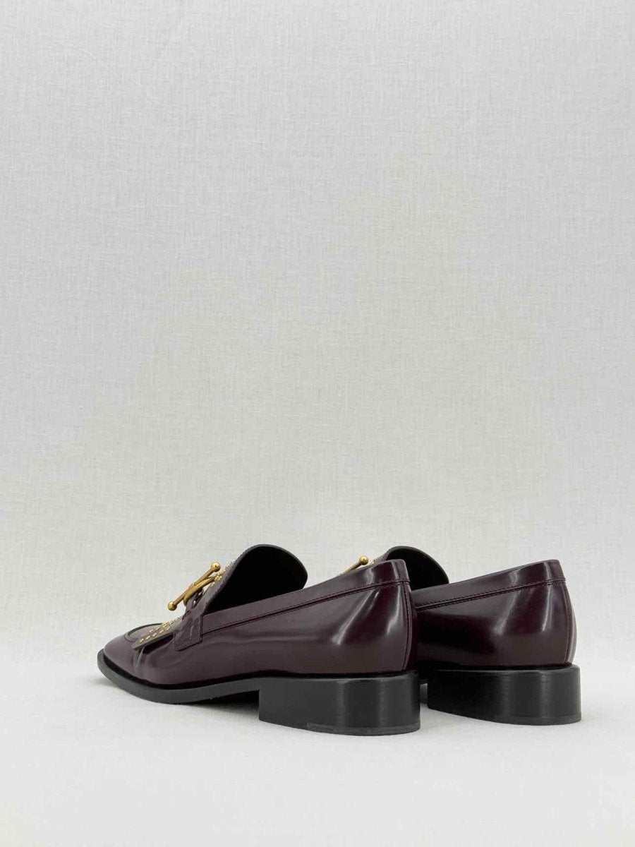 CHRISTIAN DIOR Burgundy Size EU 36.5 Loafers