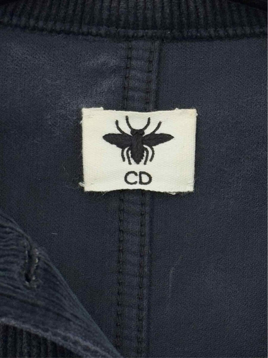 CHRISTIAN DIOR Navy Blue Corduroy Size US 4 Jacket
