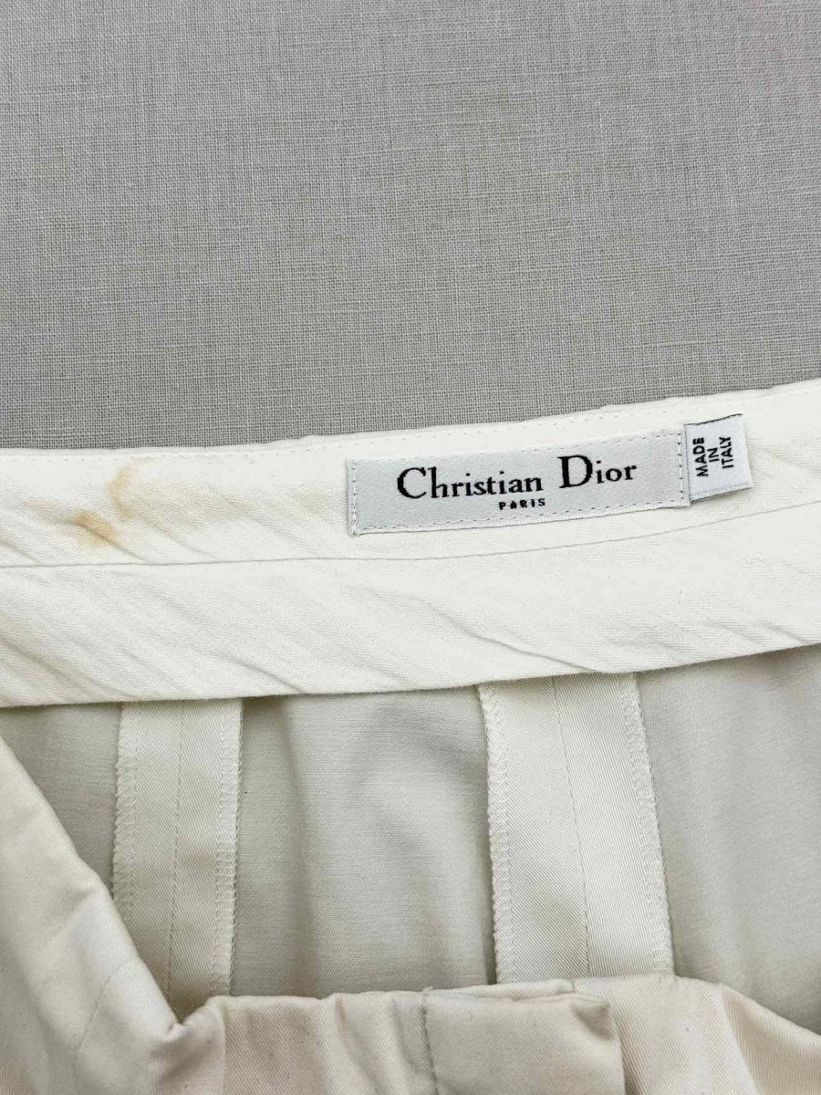 CHRISTIAN DIOR Off-white Size US 4 Shorts