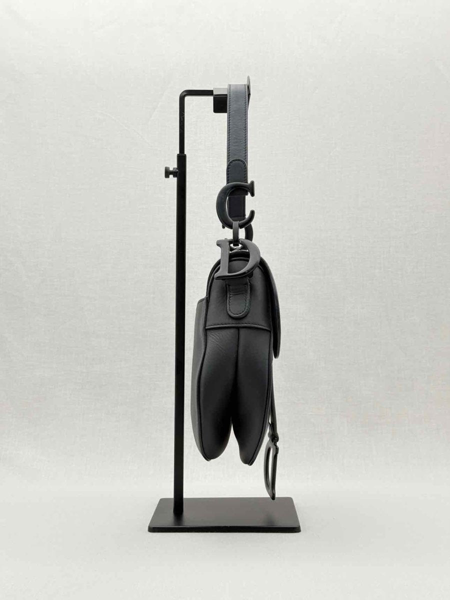 CHRISTIAN DIOR Ultra Matte Black Saddle Bag