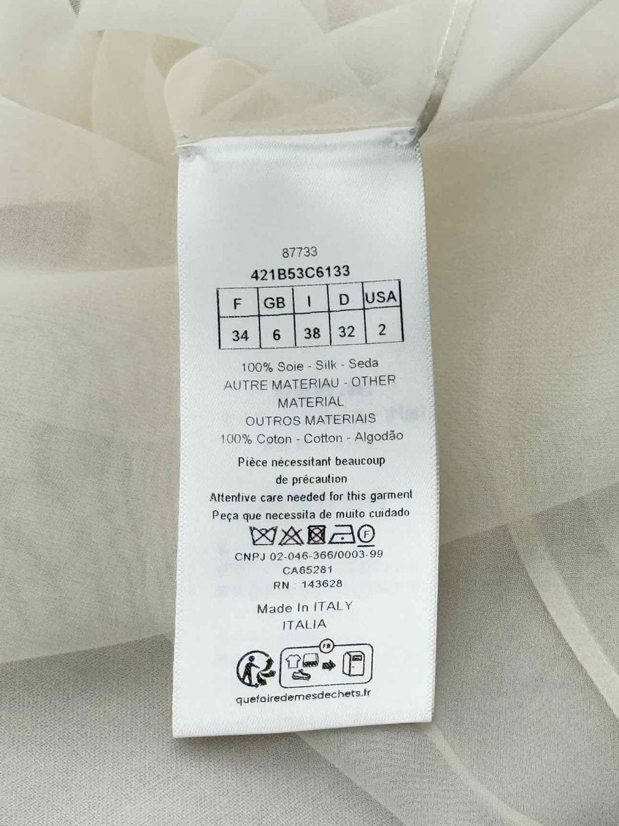 CHRISTIAN DIOR White Size US 2 Shirt