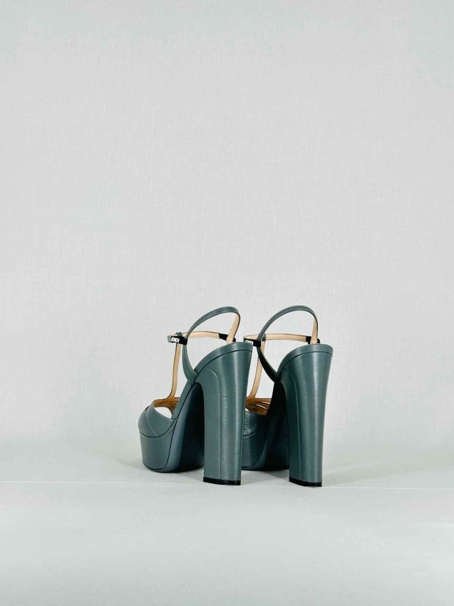 FENDI Ankle Strap Grey Size EU 36 Heeled Sandals
