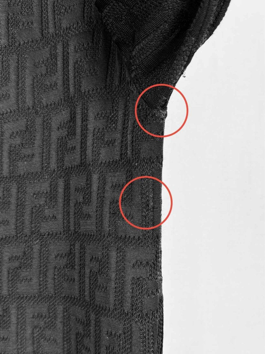 FENDI Black FF Jacquard Size US 4 Cardigan