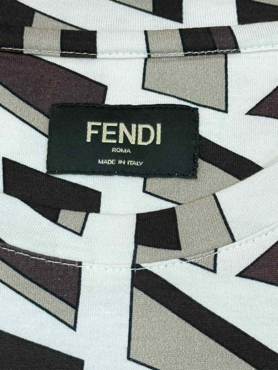 FENDI White Multicolor Size XSmall T-shirt
