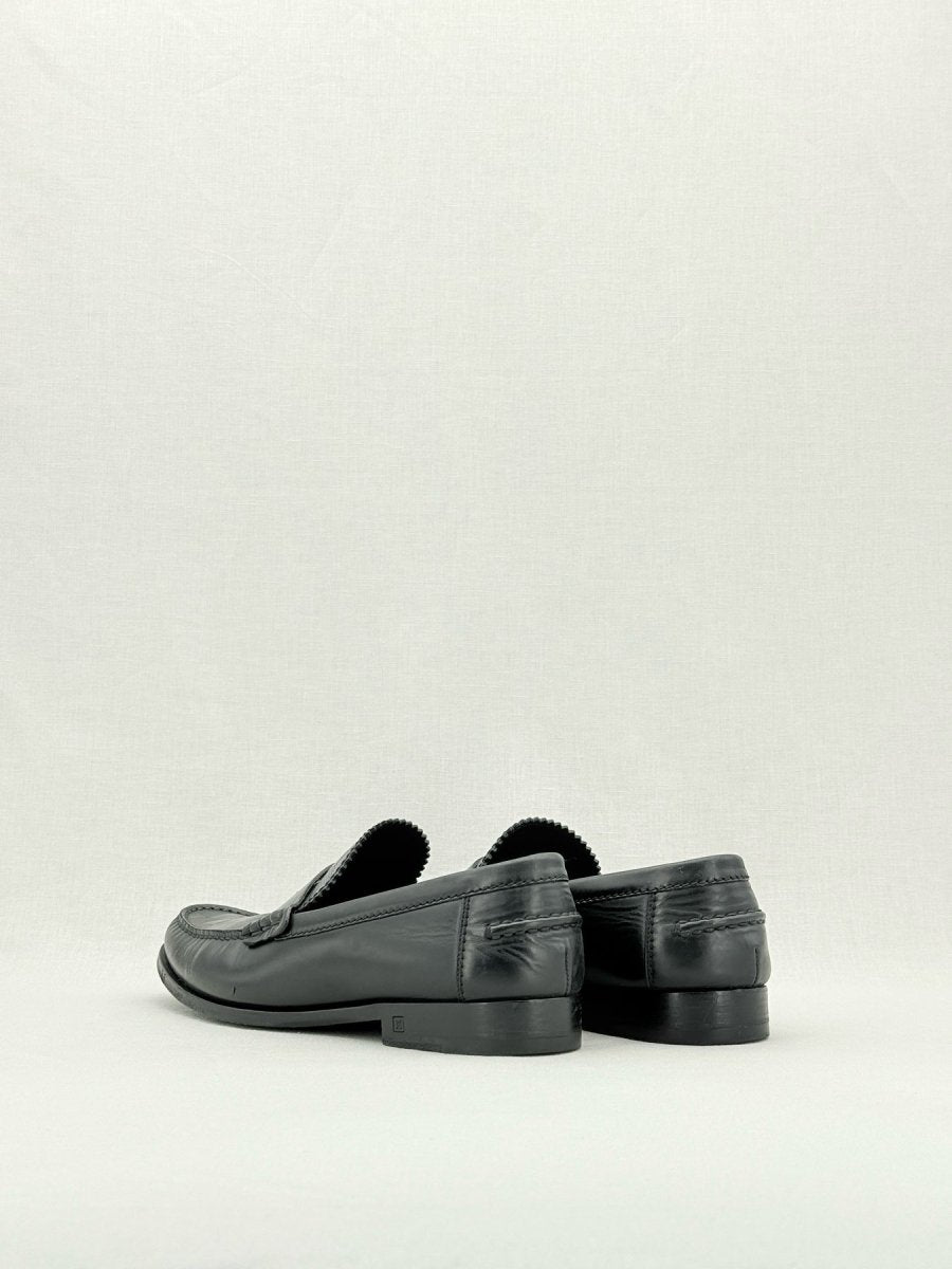 LOUIS VUITTON Santiago Black Damier Size EU 10 Loafers