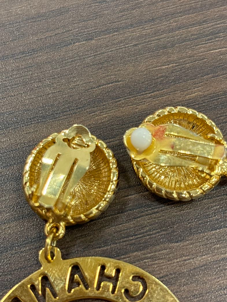 Chanel Statement Gold Earrings
