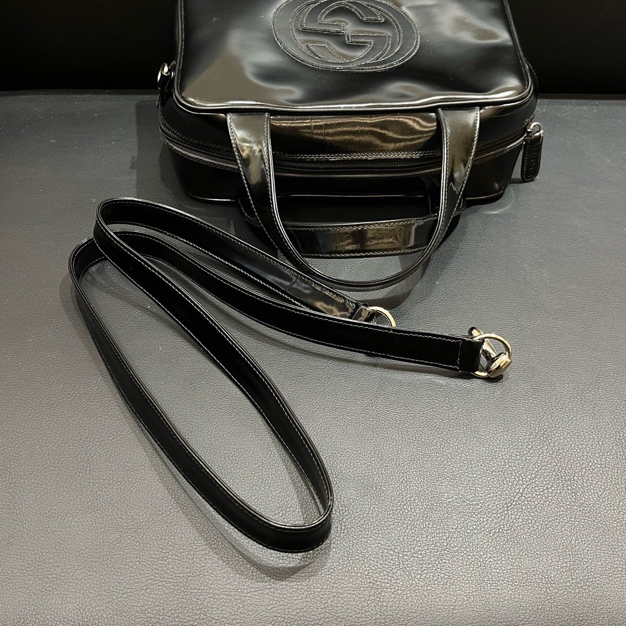 Gucci Black Leather Handbag xx