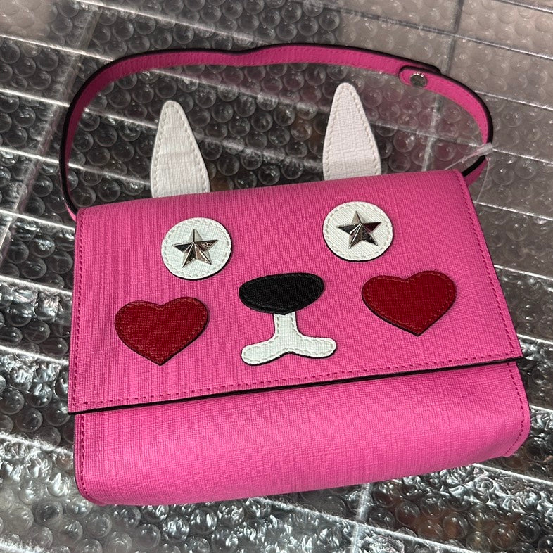 Gucci Animal Face Pink Crossbody Bag – Designer Handbag