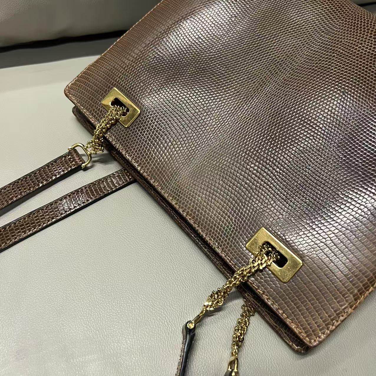 Gucci lizard tote bag