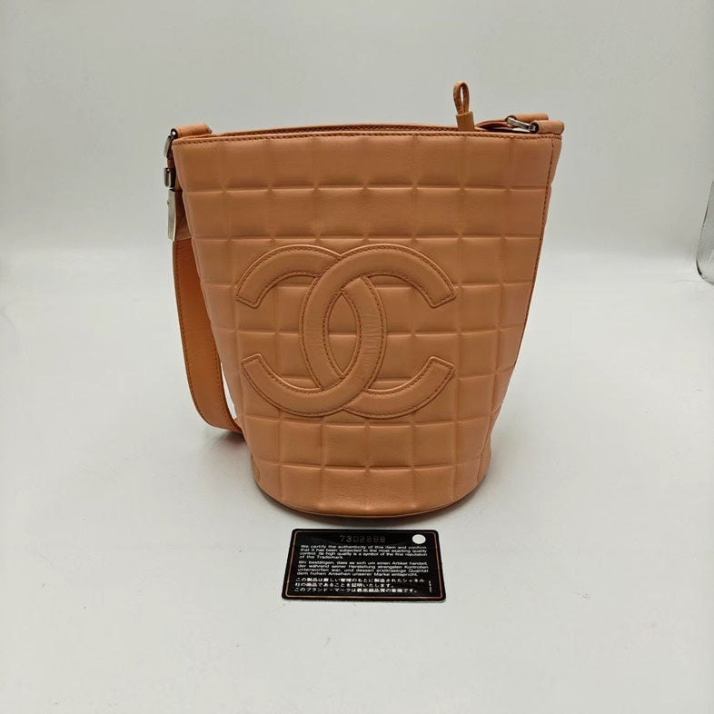 Chanel Beige Calfskin Shoulder Bag