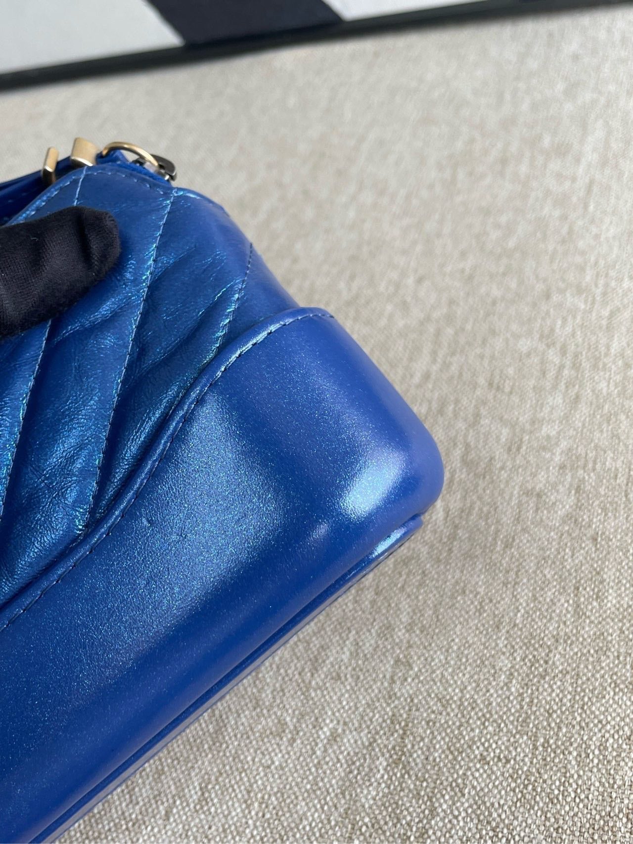 Chanel Gabrielle Mini Blue Crossbody Bag - Designer Handbag