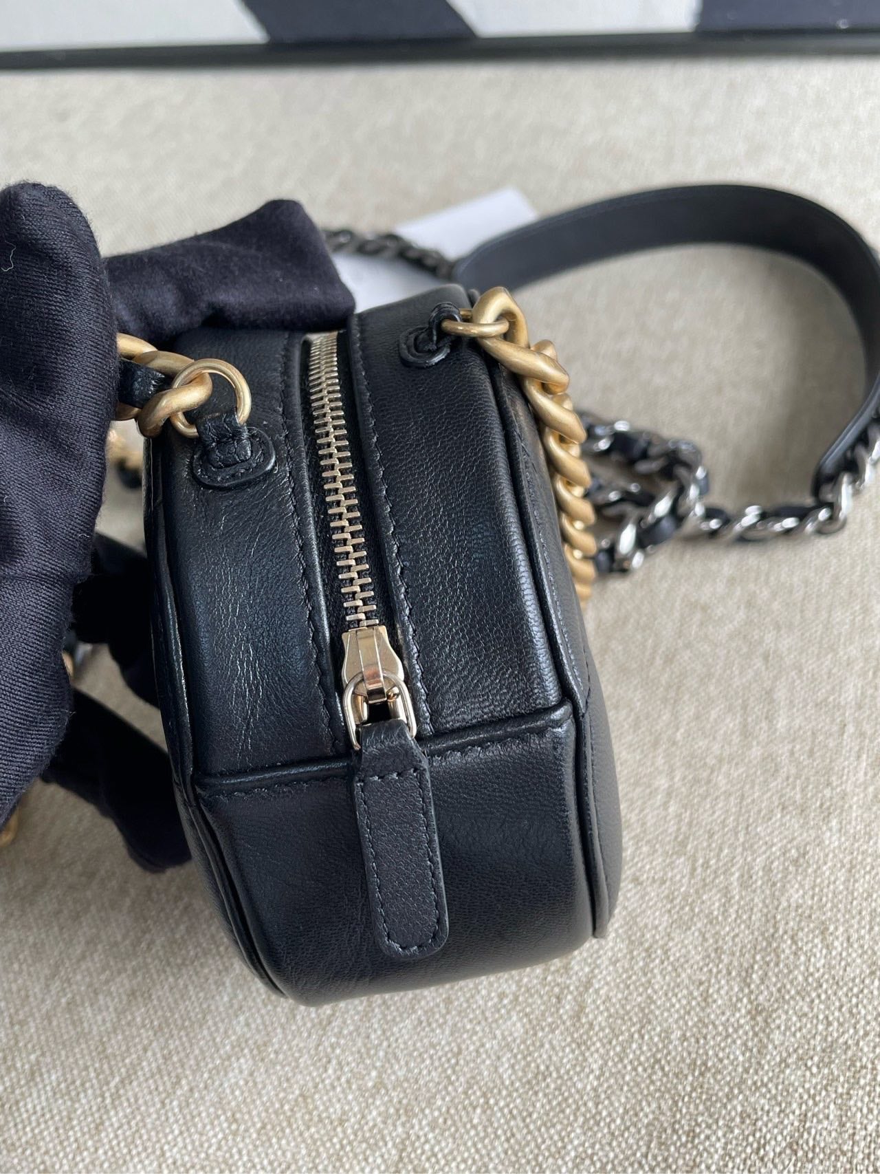 Chanel 19 Bag Black Leather Crossbody Bag 2021