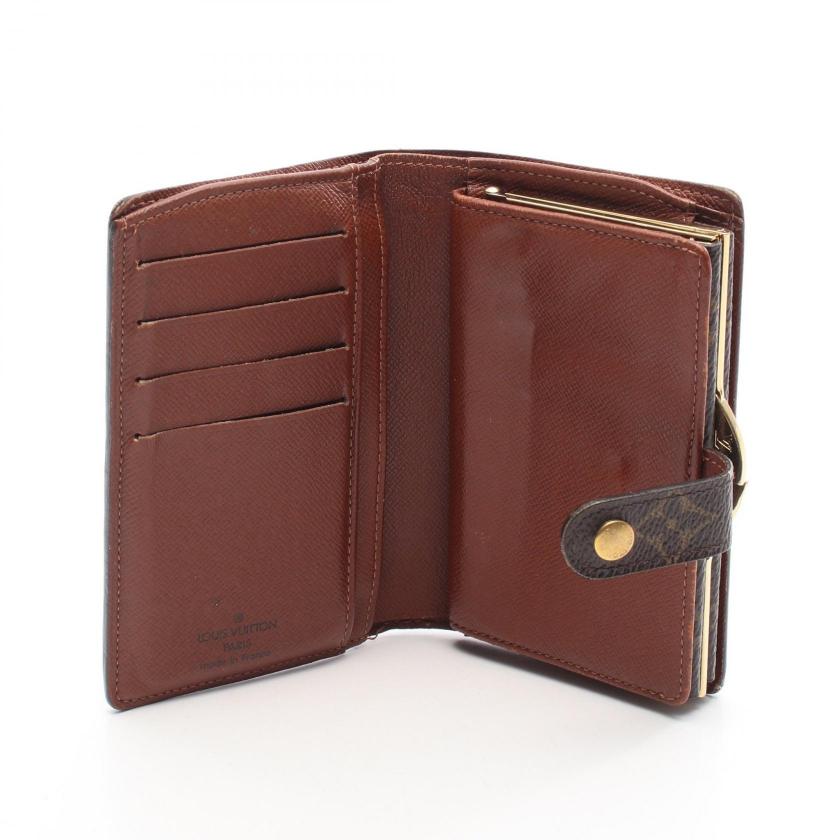 Pre-loved LOUIS VUITTON Porte-Monnaie Bie Viennois monogram Bi-fold wallet PVC Brown 2118800149442