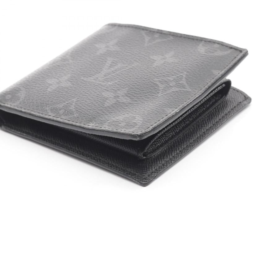 Pre-loved LOUIS VUITTON Portefeuil Marco NM Monogram Eclipse Bi-fold wallet PVC black 2100301211735