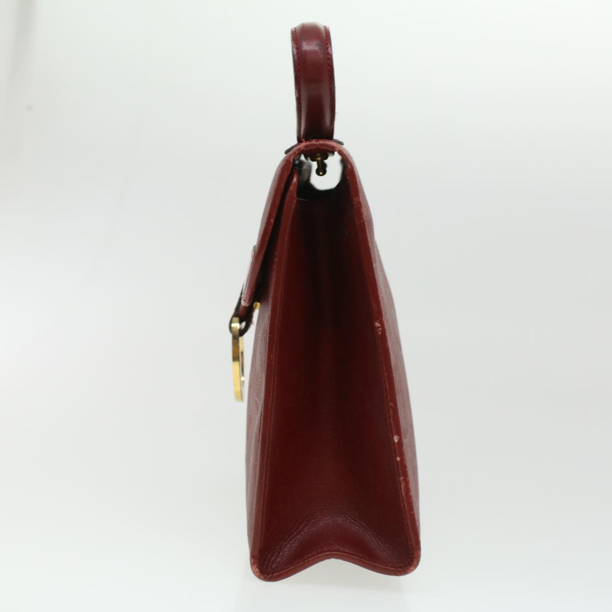 CHRISTIAN DIOR Trotter Canvas Hand Bag Red rd3836