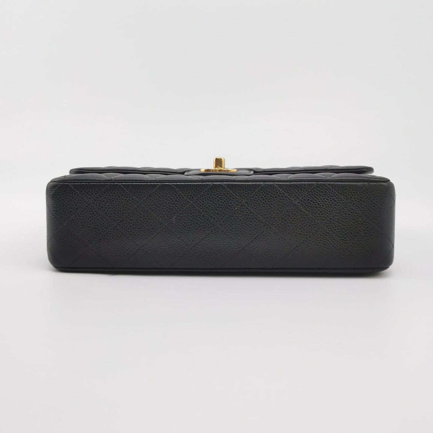 Chanel Classic Flap Medium Black Caviar Leather Gold Hardware, 2014