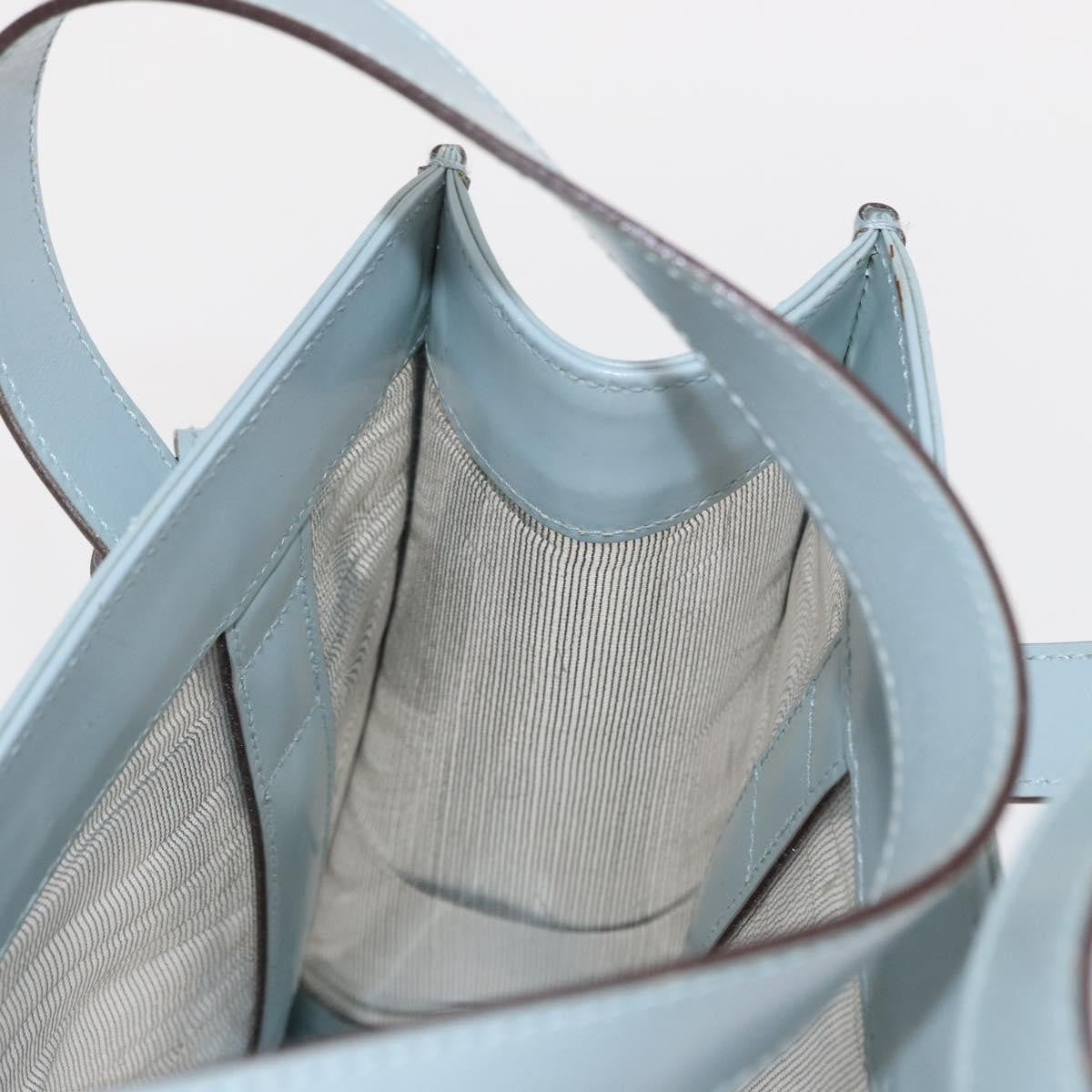 Gucci Tote Leather Blue Leather Tote Bag Bag ( )