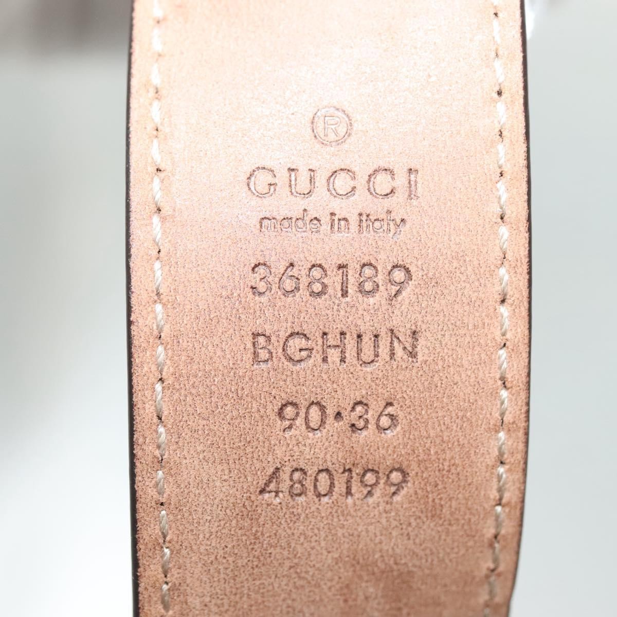 Gucci Sherry Line Belt Leather Brown Leather Belts Accessory ( )