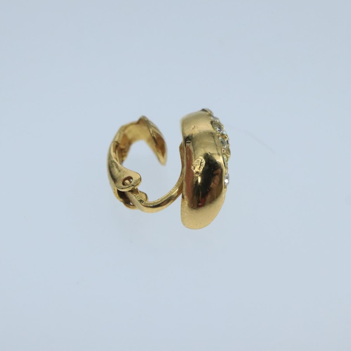 Christian Dior Cd Tribales Drop Clip On Earrings Metal With Faux Pearls Gold Metal Earrings Jewelry ()