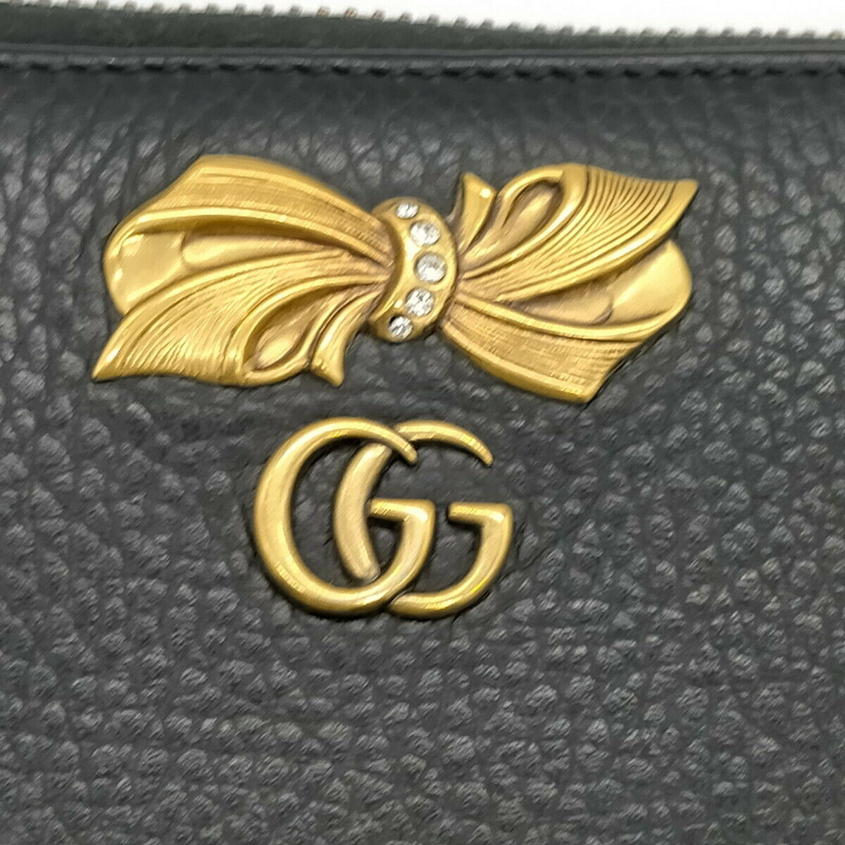 Gucci Zippy Black Leather Wallet