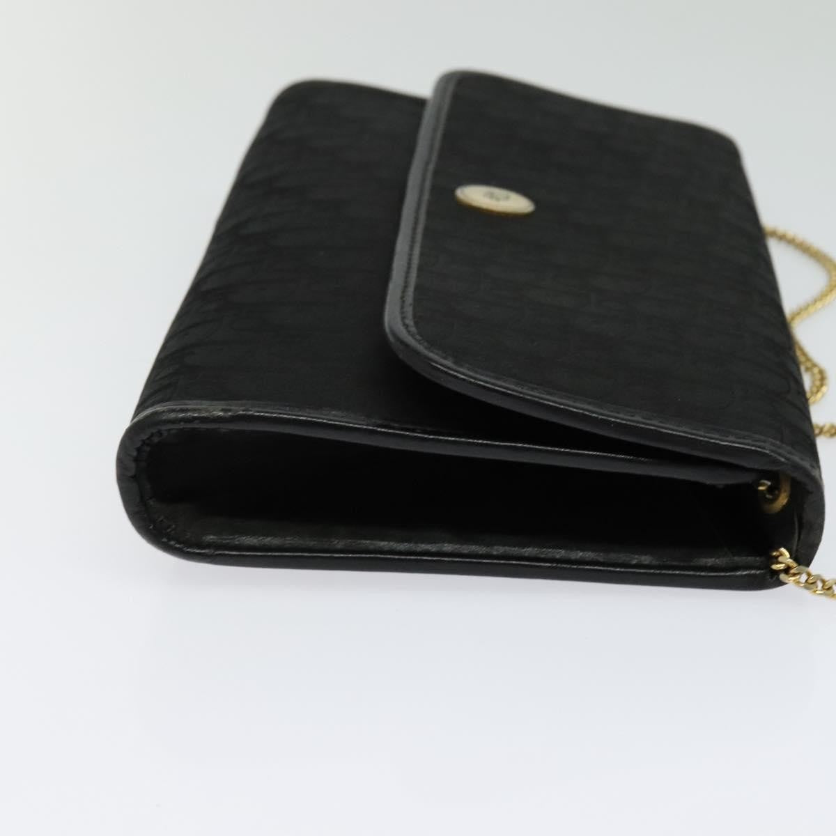 Christian Dior Trotter Crossbody Bag Canvas Black Canvas Shoulder Bag Bag ()