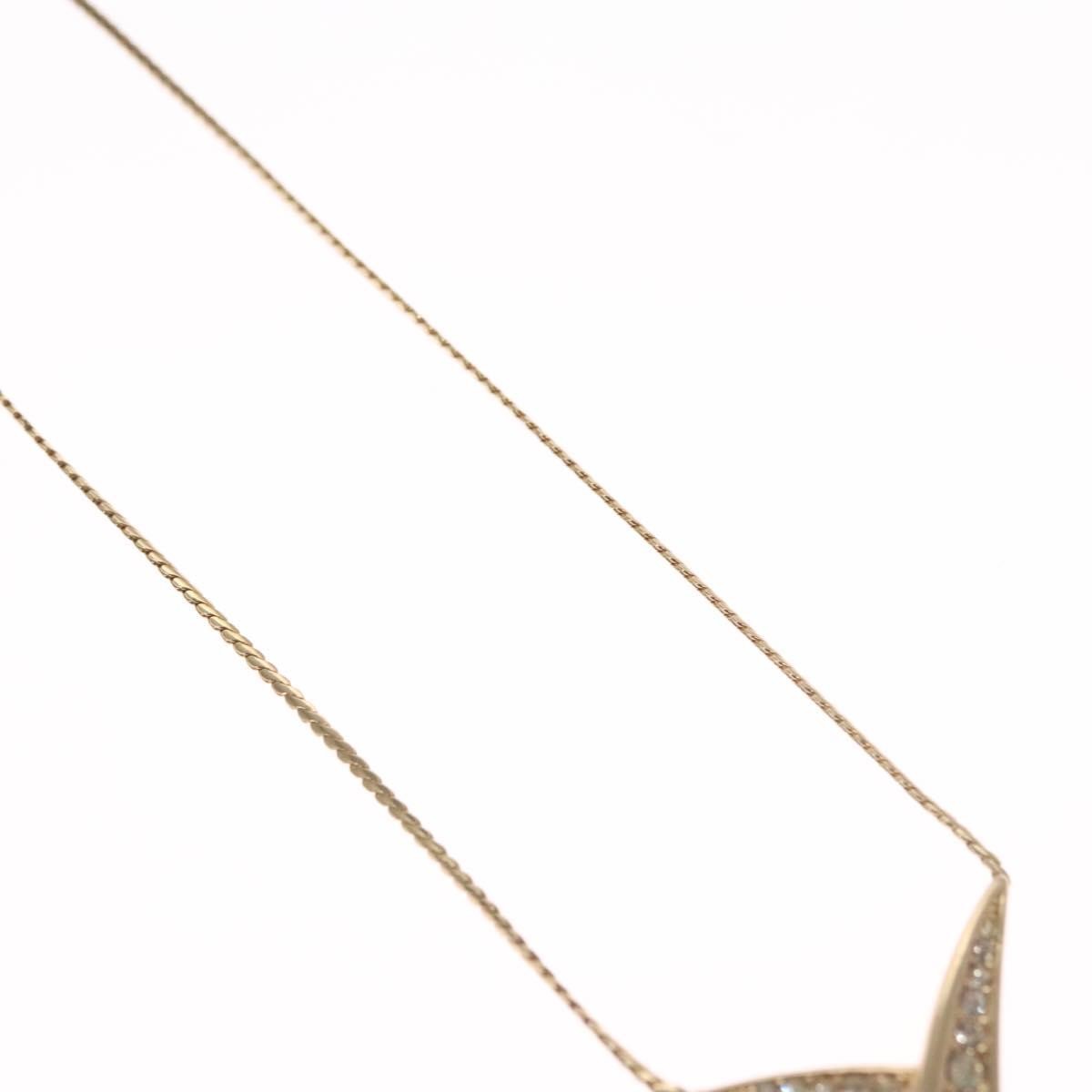 Christian Dior Collar Necklace Metal With Faux Pearls Gold Metal Jewelry ()