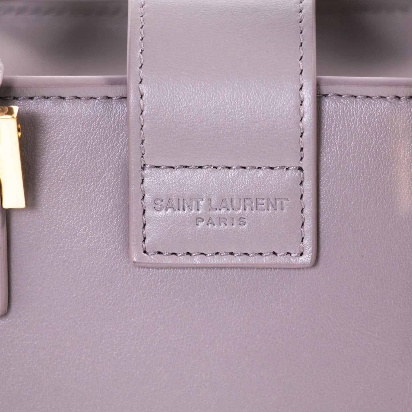 Saint Laurent Monogram Cabas Baby Leather Tote