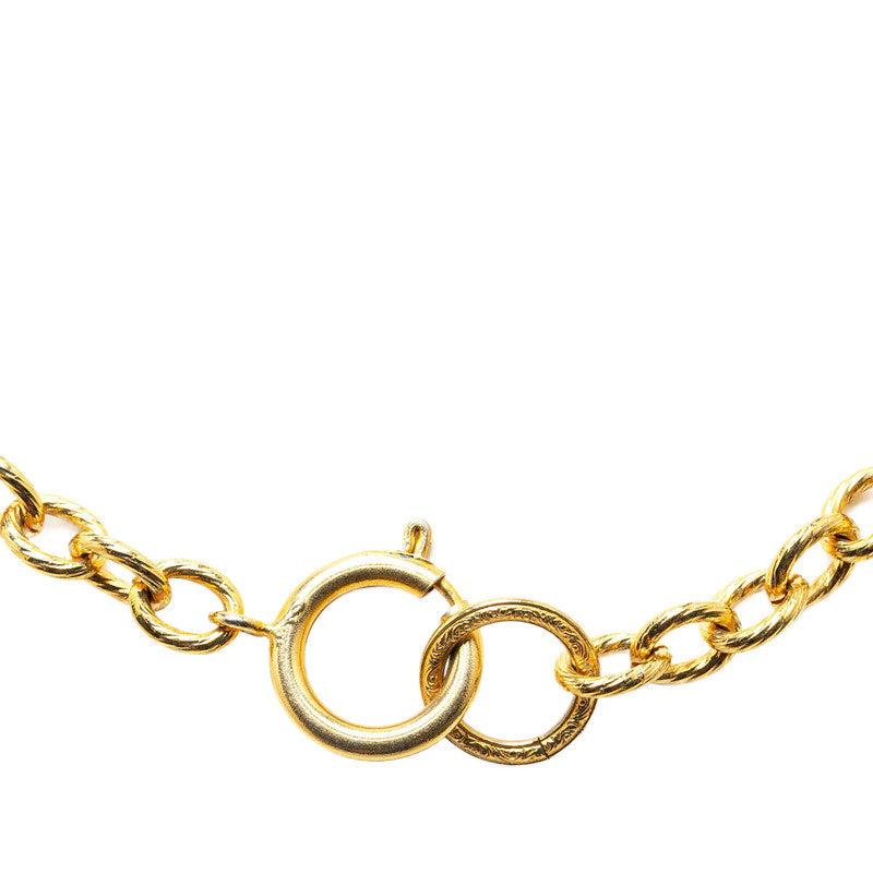 Chanel Coco Mark Scarf Necklace Gold