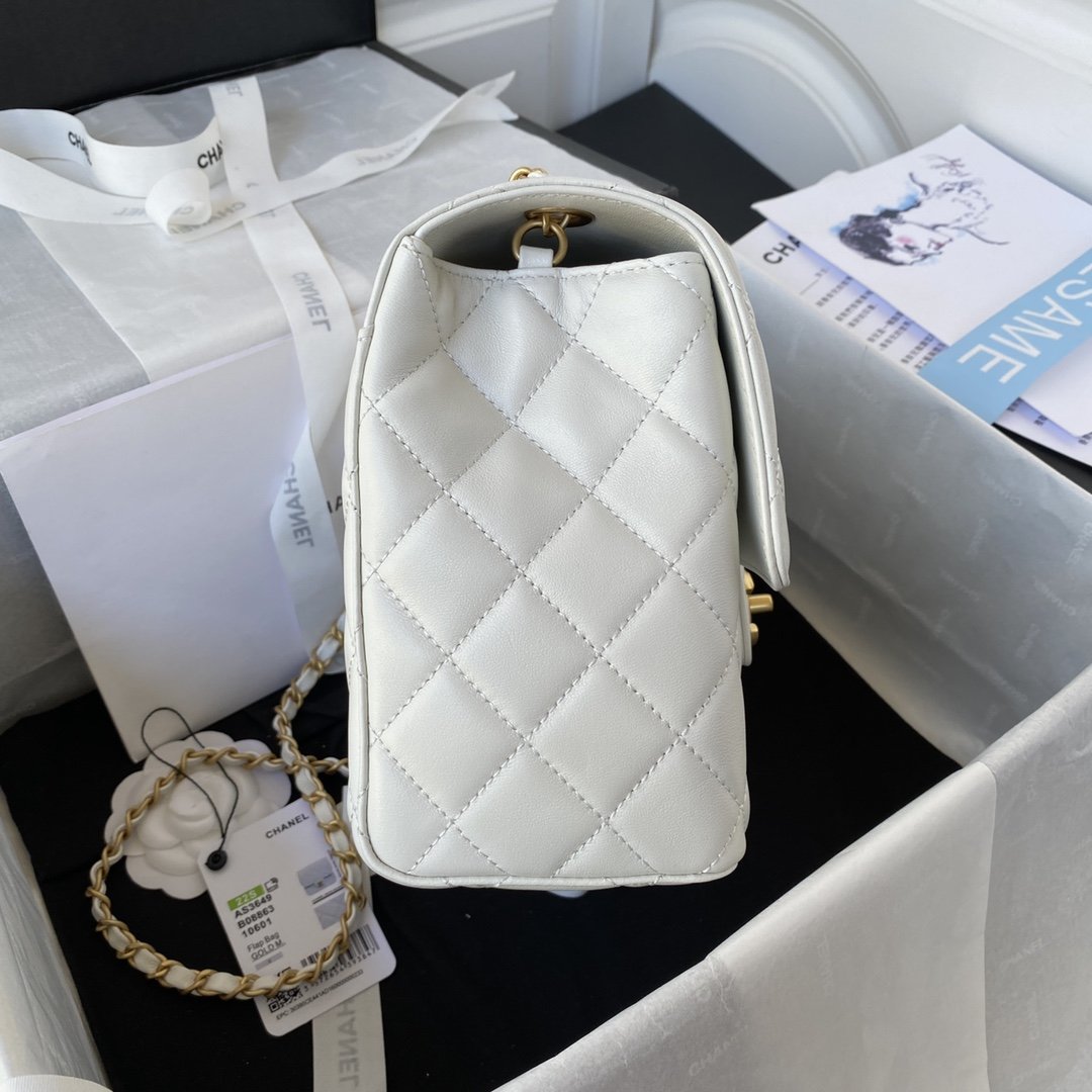 CHLSmall Top Qualityoor Pack White For Women Bags 7.6in/19.5cm