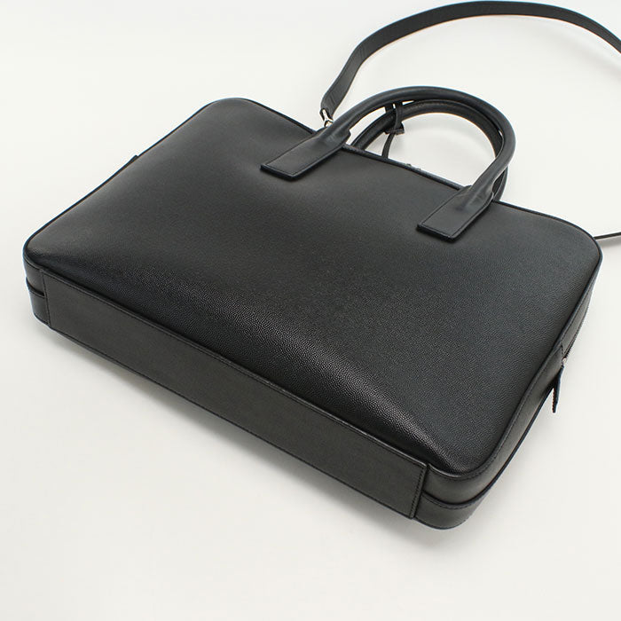 SAINT LAURENT 377865 Classic M um 2WAY business bag/Briefcase leather black mens