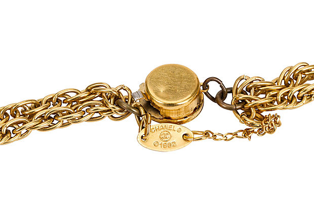 Chanel Black Bead Double Necklace 1982