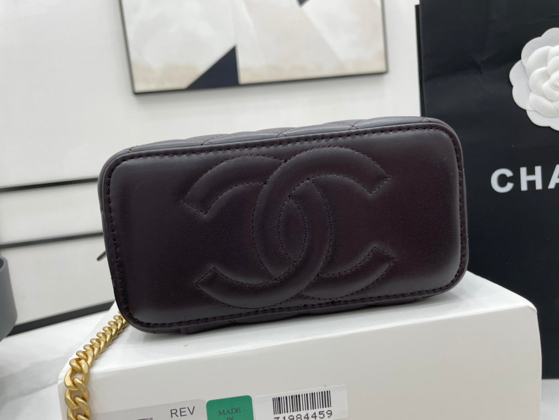 CHLSmall Vanity Case Purple For Women Bags 5.9in/15cm