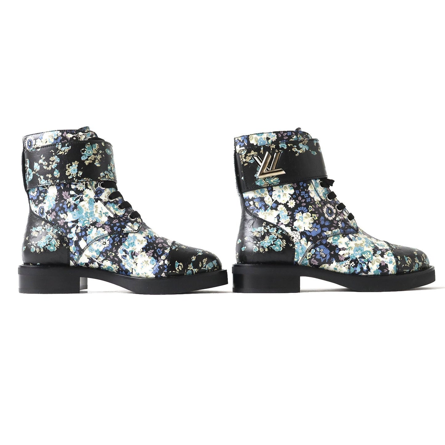 LOUIS VUITTON short boots Main: Leather Black x multicolor Wonderland line Women 35