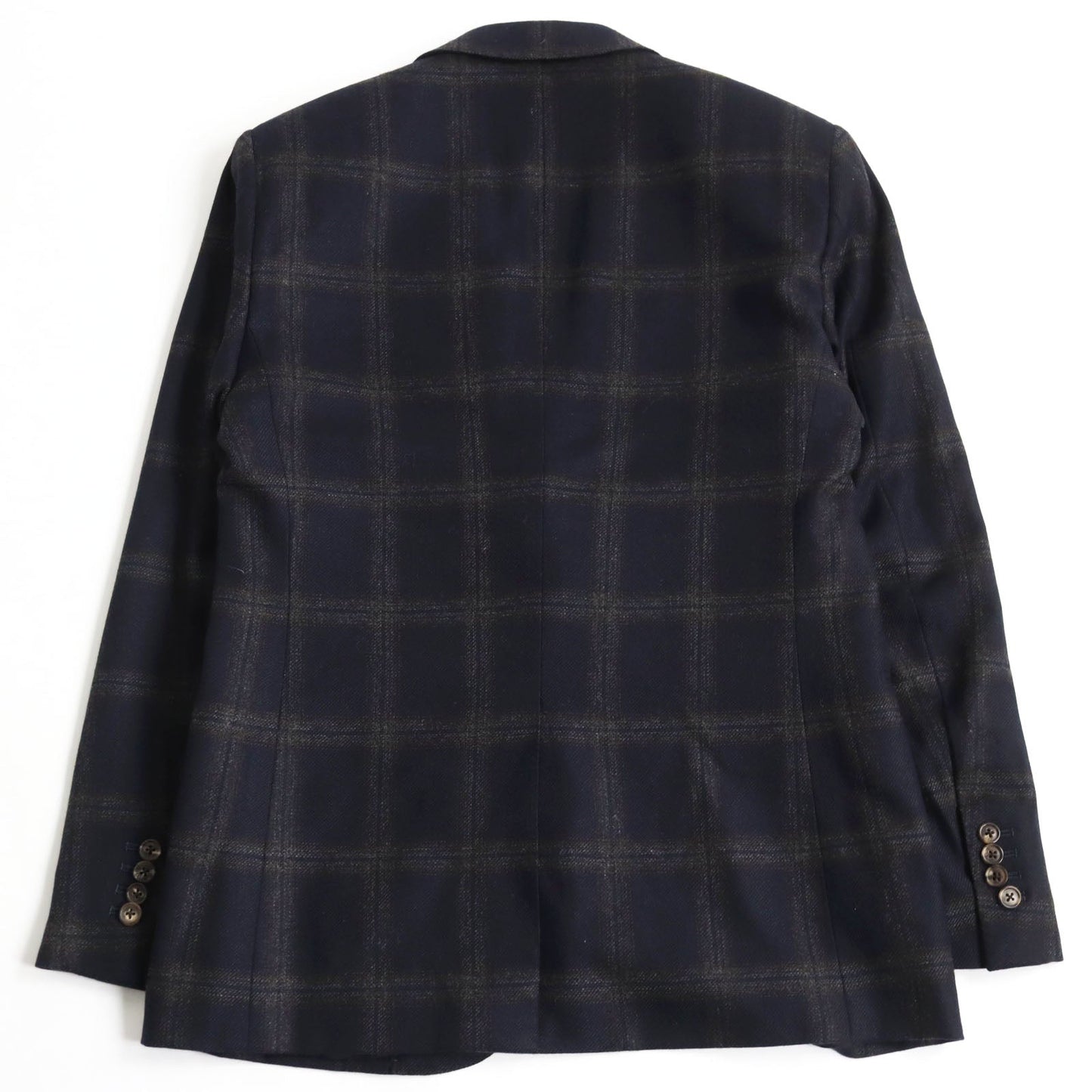 HERMES tailored jacket Outer: 100% cashmere, Lining: 100% cupra Navy brown mens 48  d