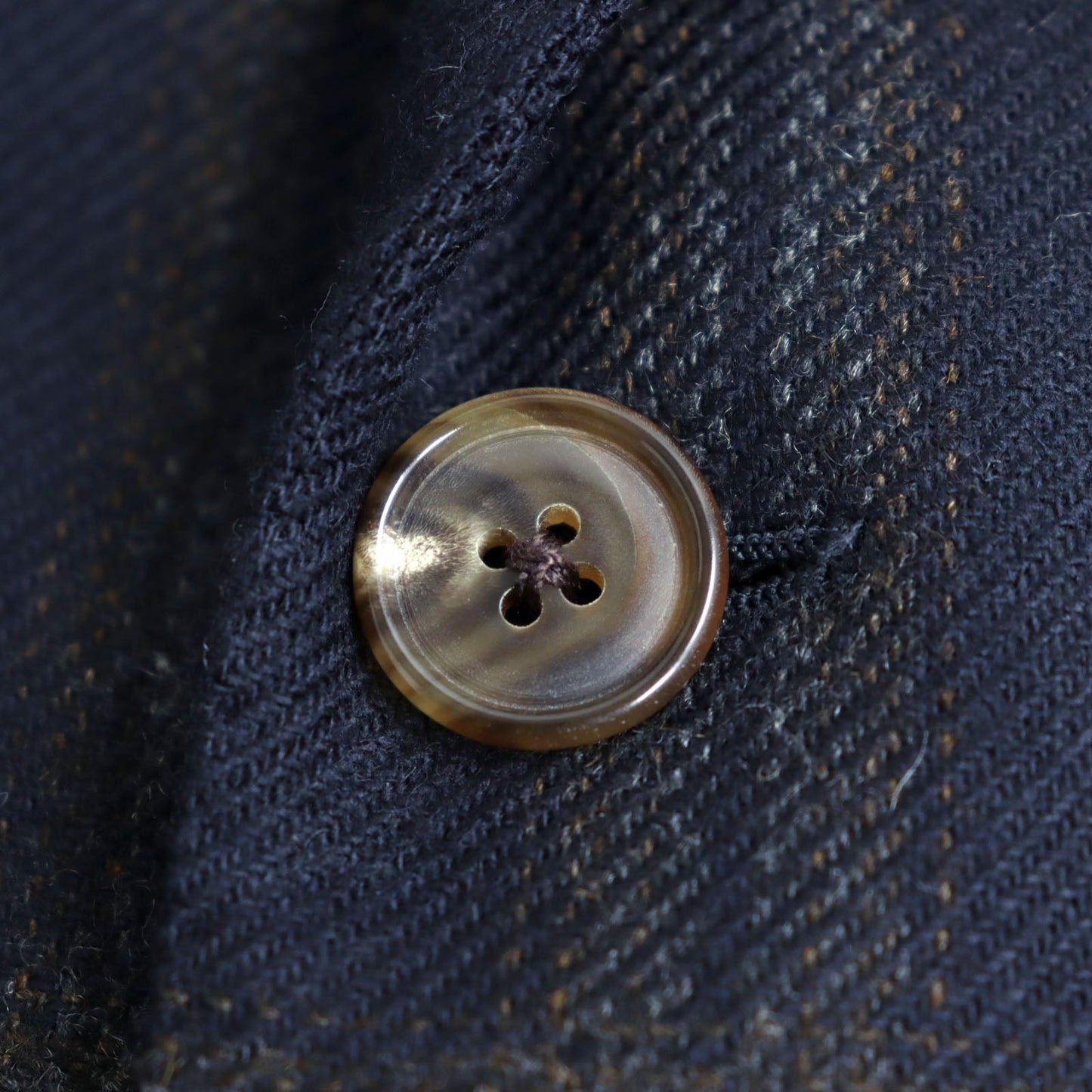 HERMES tailored jacket Outer: 100% cashmere, Lining: 100% cupra Navy brown mens 48  d