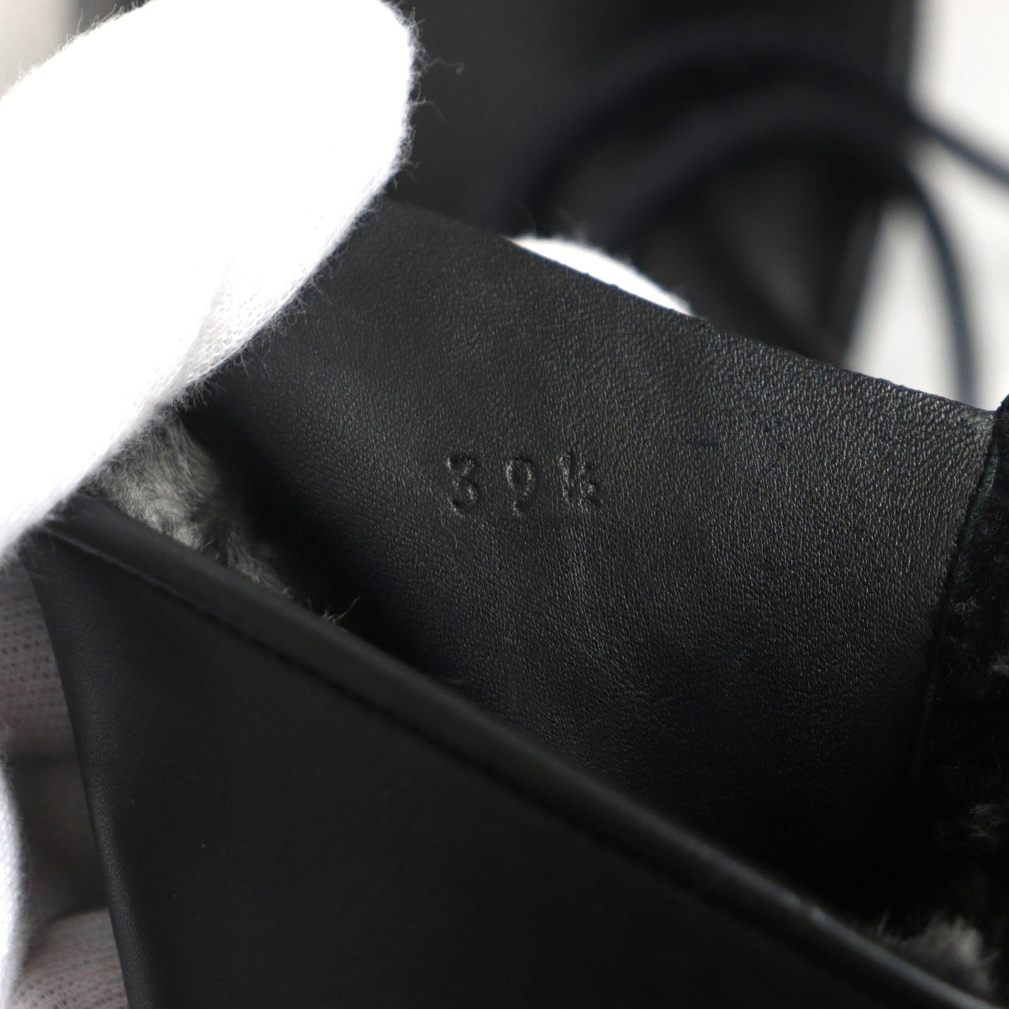 HERMES boots Main: Leather black mens 39.5  d