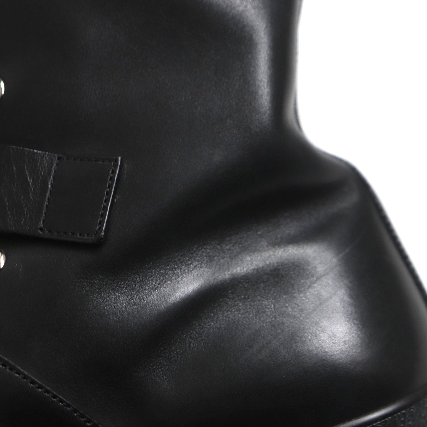 HERMES boots Main: Leather black mens 39.5  d