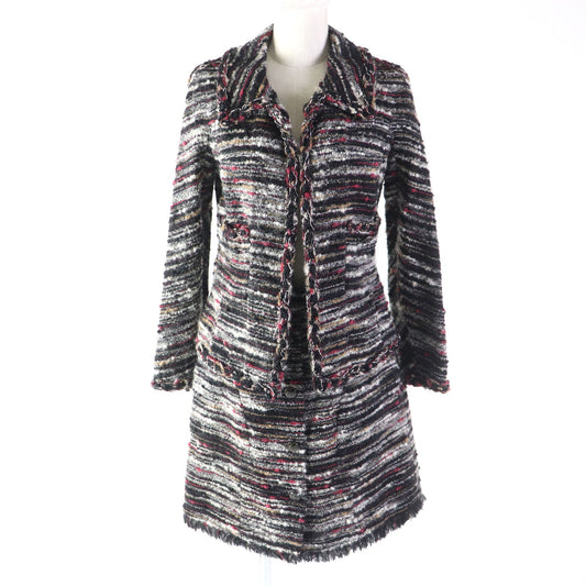 CHANEL setup P41820ï¿½EP41816 Outer material: 35% wool, Outer material: 32% cotton, Outer material: 19% alpaca, Outer material: 9% nylon, Outer material: 5% acrylic, Lining: 100% silk multicolor Women 38