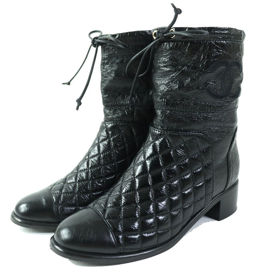 CHANEL short boots G34096 Main: Leather black Women 36