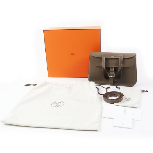 HERMES Shoulder Bag Taurillon Clemence Etope Arzan 31 Women  d