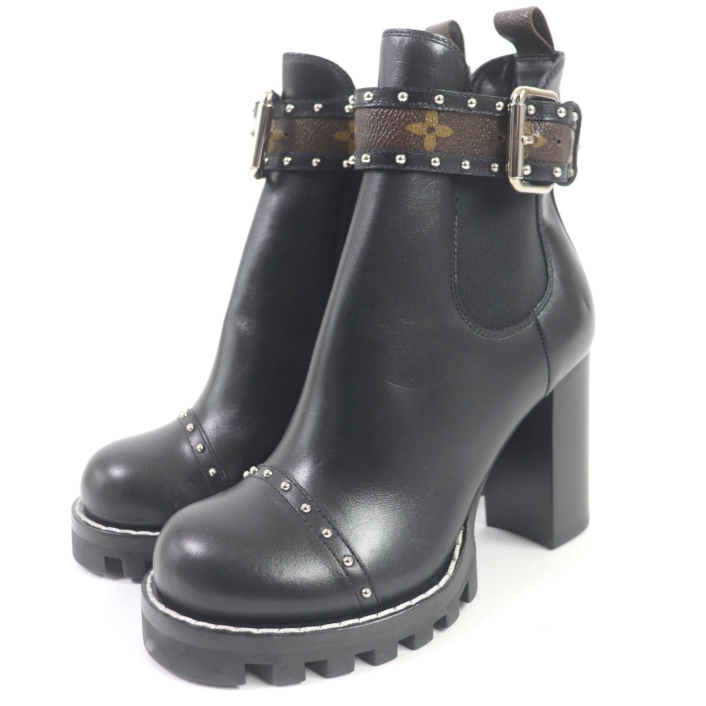 LOUIS VUITTON Ankle boots Main: Leather black Star trail line Women 36  d