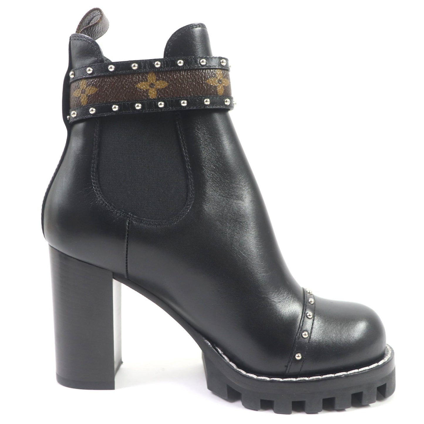 LOUIS VUITTON Ankle boots Main: Leather black Star trail line Women 36  d