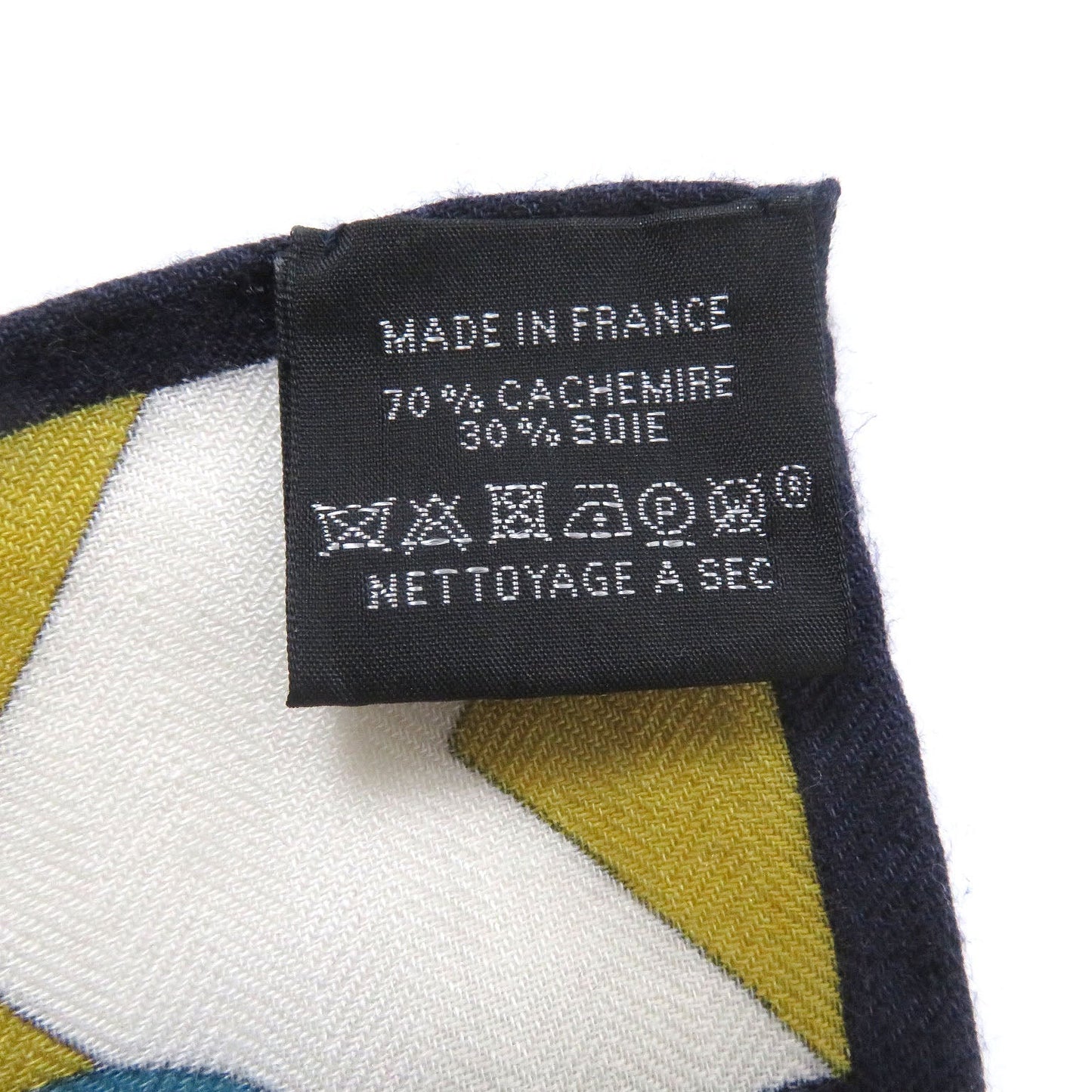 HERMES Stall Main: 70% cashmere, Main: 30% silk Navy type Women  d